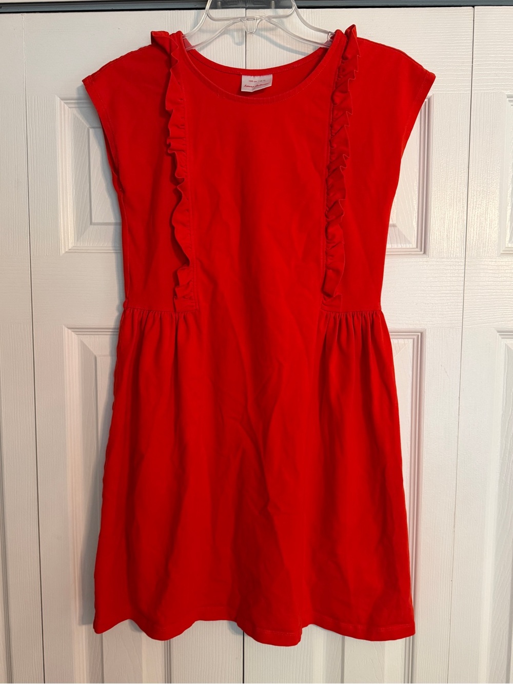 Hanna Andersson Girls Red ruffle dress